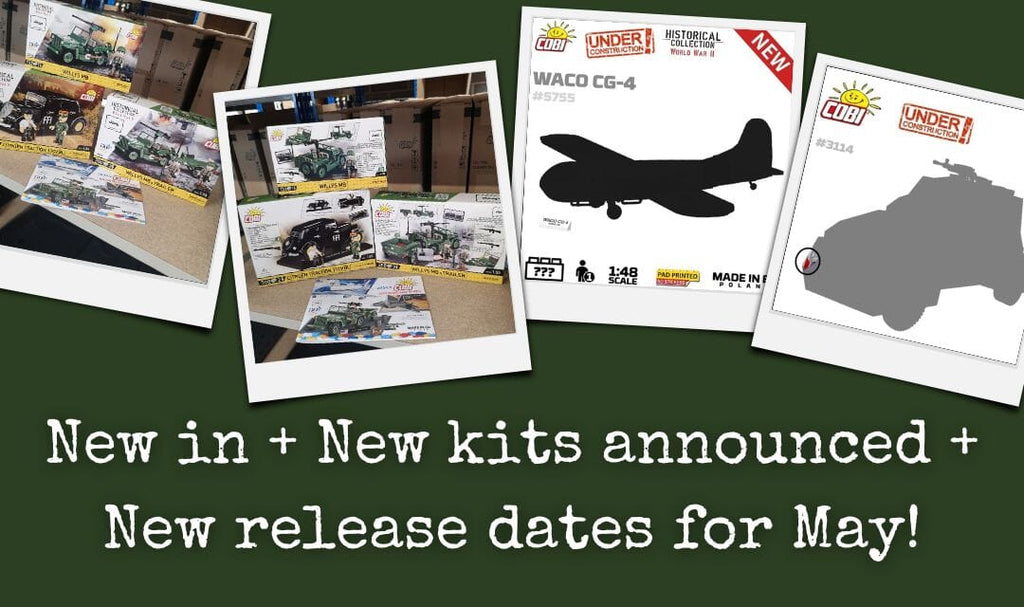 Latest COBI kit release dates for May