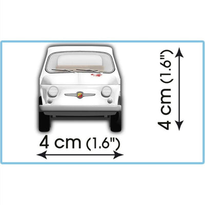 1965 Fiat 500 Abarth 595 brick model car - Cobi-24524 - 70 bricks car Cobi