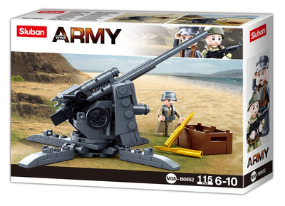 88mm Flak Anti Tank Gun brick model - Sluban M38-B0852 - 115 bricks Tank SLUBAN