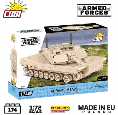 Abrams M1A2 brick tank model - COBI 3106 - 168 bricks Tank Cobi