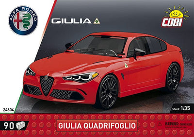 Alfa Romeo Gulia Quadrifoglio brick model car.- COBI 24604 - 90 bricks car COBI