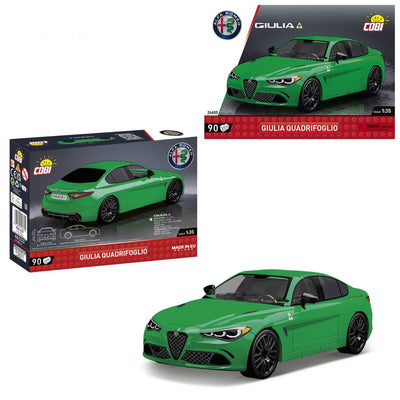 Alfa Romeo Gulia Quadrifoglio brick model car.- COBI 24605 - 90 bricks car COBI