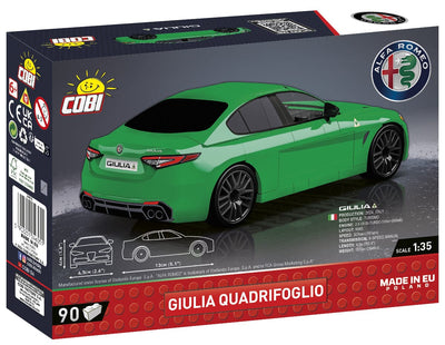 Alfa Romeo Gulia Quadrifoglio brick model car.- COBI 24605 - 90 bricks car COBI