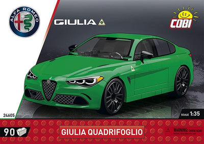 Alfa Romeo Gulia Quadrifoglio brick model car.- COBI 24605 - 90 bricks car COBI
