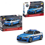Alfa Romeo Gulia Quadrifoglio brick model police car.- COBI 24606 - 90 bricks car COBI