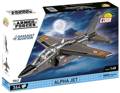 Alpha Jet French Air Force brick plane model - COBI 5842 - 364 bricks Planes Cobi