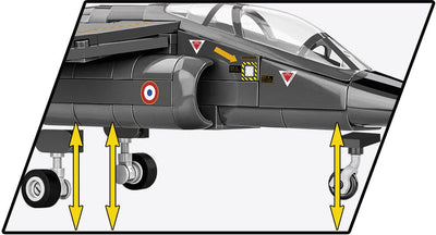 Alpha Jet French Air Force brick plane model - COBI 5842 - 364 bricks Planes Cobi