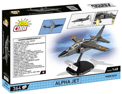 Alpha Jet French Air Force brick plane model - COBI 5842 - 364 bricks Planes Cobi