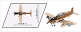 AT-6 Wolverine brick plane model - COBI 5905 - 262 bricks Planes Cobi