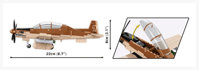 AT-6 Wolverine brick plane model - COBI 5905 - 262 bricks Planes Cobi