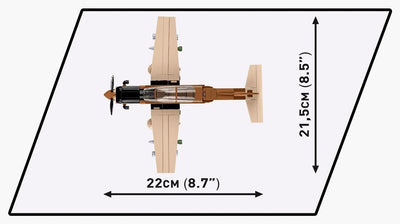 AT-6 Wolverine brick plane model - COBI 5905 - 262 bricks Planes Cobi