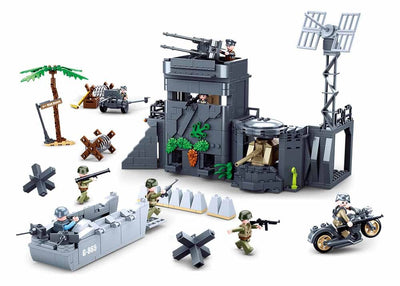 Atlantic Wall brick model - Sluban M38-B0861 - 765 bricks Tank SLUBAN