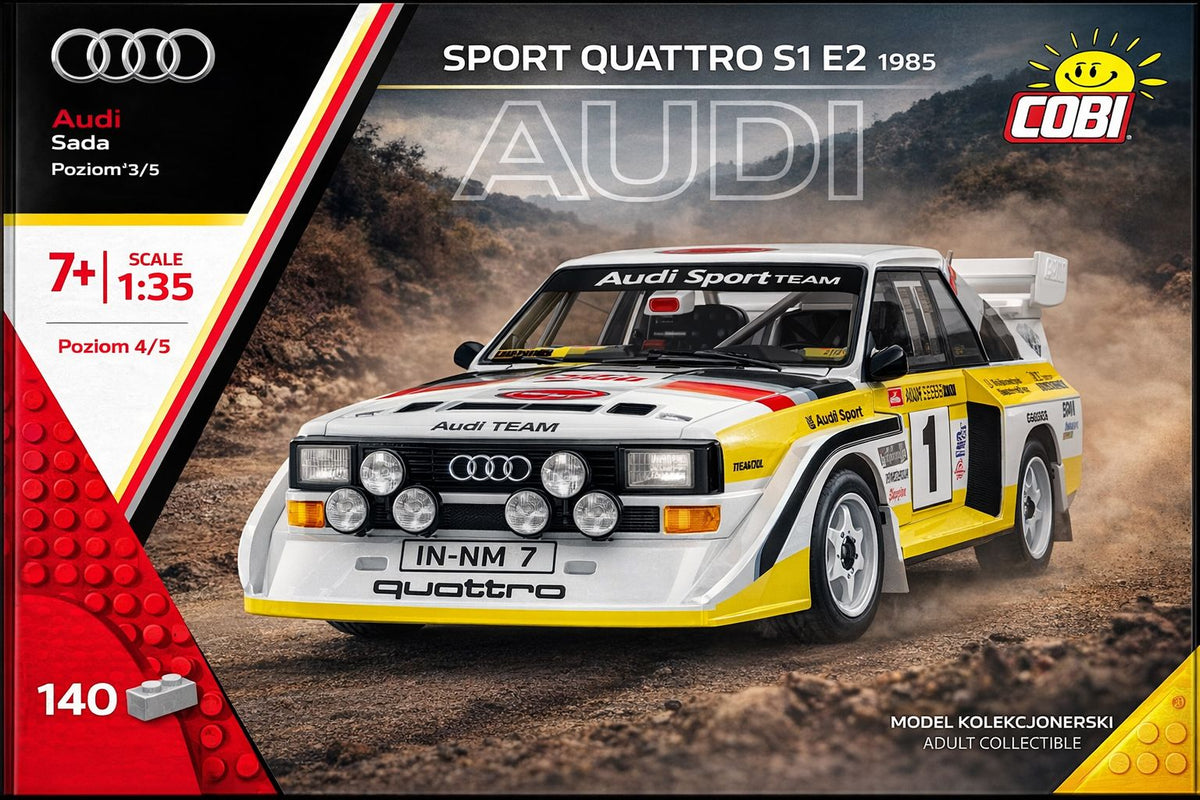 Audi Sport Quattro S1 E2 1985 car brick model - COBI 24667 - 148