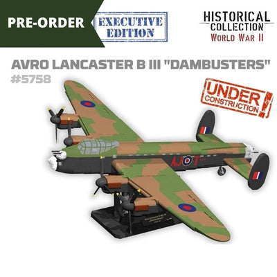 Avro Lancaster Bomber B III ''Dambusters'' brick plane model EXECUTIVE EDITION- COBI 5758- 1795 bricks Planes Cobi 