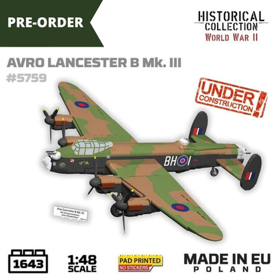 Avro Lancaster Bomber Mk. III brick plane model - COBI 5759 - 1643 bricks Planes Cobi 