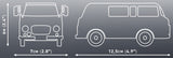 Barkas B1000 brick model van - COBI 24600 - 147 bricks car COBI