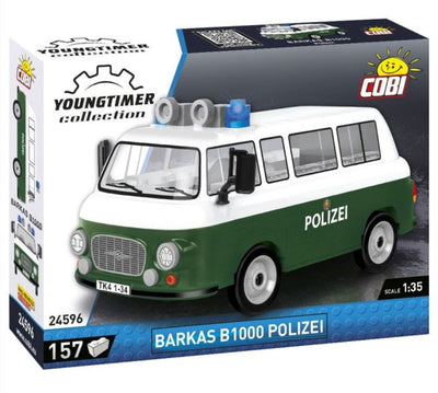 Barkas B1000 Polizei brick model van - COBI 24596 - 157 bricks car COBI