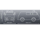 Barkas B1000 Polizei brick model van - COBI 24596 - 157 bricks car COBI