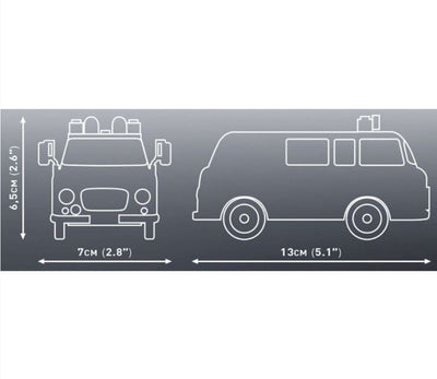 Barkas B1000 Polizei brick model van - COBI 24596 - 157 bricks car COBI