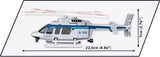 Bell 407 Policja helicopter brick model - COBI 26628 - 217 bricks Planes Cobi