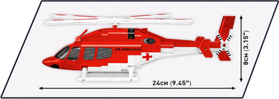 Bell 429 Air Ambulance helicopter brick model - COBI 26629 - 248 bricks Planes Cobi