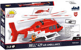 Bell 429 Air Ambulance helicopter brick model - COBI 26629 - 248 bricks Planes Cobi