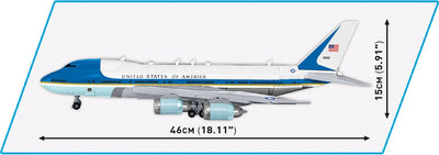 Boeing 747 Air Force One brick plane model - COBI 26610 - 1050 bricks Planes BRICKTANKS