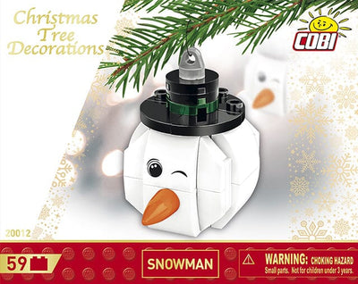 Christmas Snowman brick model decoration - COBI 20012 - 59 bricks Christmas decoration COBI