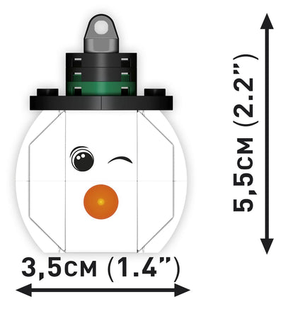 Christmas Snowman brick model decoration - COBI 20012 - 59 bricks Christmas decoration COBI