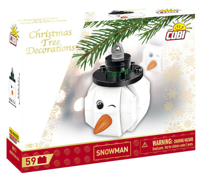 Christmas Snowman brick model decoration - COBI 20012 - 59 bricks Christmas decoration COBI