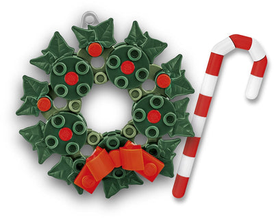 Christmas wreath brick model decoration - COBI 20009 - 51 bricks Christmas decoration COBI