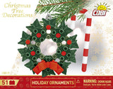 Christmas wreath brick model decoration - COBI 20009 - 51 bricks Christmas decoration COBI