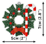 Christmas wreath brick model decoration - COBI 20009 - 51 bricks Christmas decoration COBI