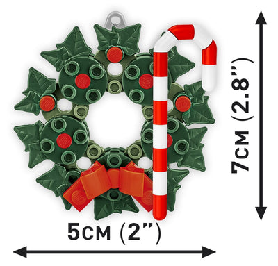 Christmas wreath brick model decoration - COBI 20009 - 51 bricks Christmas decoration COBI