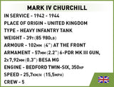 Churchill MK.IV brick tank model - COBI 3128 - 668 bricks Tank Cobi