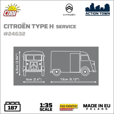 Citroen Service Type H brick model - COBI 24632 - 185 bricks car COBI