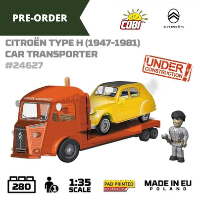 Citroen Type H car transporter brick model - COBI 24627 - 280 bricks car COBI