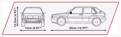 COBI Executive Edition Lancia Delta HF Intg. Evo brick car model - COBI 24356 - 2294 bricks car Cobi