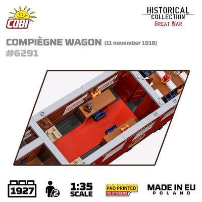 Compiegne wagon brick model 1918 - COBI 6291 - 1945 bricks Toys & Games Cobi