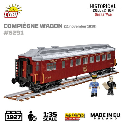 Compiegne wagon brick model 1918 - COBI 6291 - 1945 bricks Toys & Games Cobi