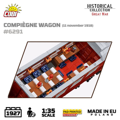Compiegne wagon brick model 1918 - COBI 6291 - 1945 bricks Toys & Games Cobi