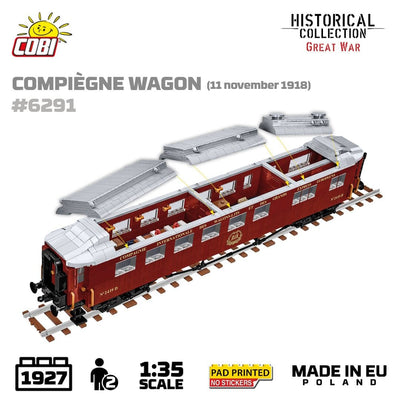Compiegne wagon brick model 1918 - COBI 6291 - 1945 bricks Toys & Games Cobi
