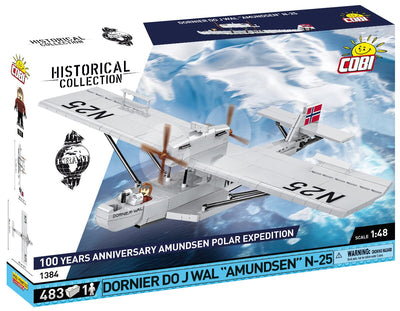 Dornier D0 J Wal ‘Amundsen’ N-25 aircrafft model- COBI 1384 - 478 bricks Planes Cobi