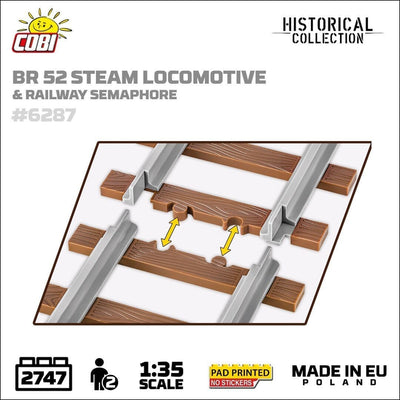 DRB Class 52 Steam Locomotive & Semaphore brick model - COBI 6287 - 2747 bricks Toys & Games Cobi