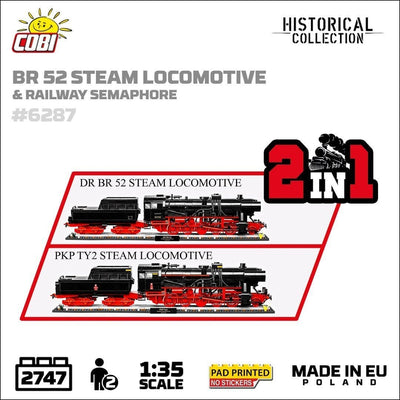 DRB Class 52 Steam Locomotive & Semaphore brick model - COBI 6287 - 2747 bricks Toys & Games Cobi
