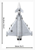 Eurofighter Typhoon (Germany) brick plane model - COBI 5848 - 644 bricks Planes Cobi