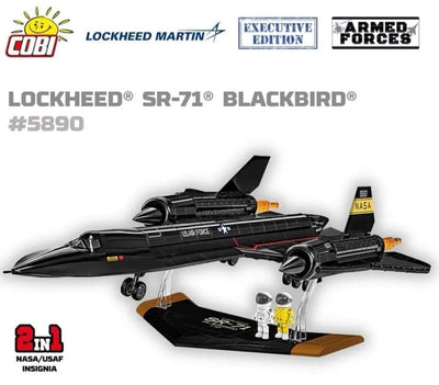 Executive Edition Lockheed SR-71 Blackbird brick aircraft model - COBI 5890 - 1379 bricks Planes Cobi