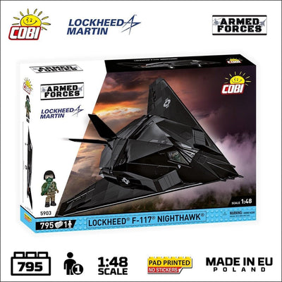 F-117 Nighthawk brick aircraft model - COBI 5903 - 798 bricks Planes Cobi