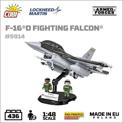 F-16D Fighting Falcon plane brick model - COBI 5914 - 438 bricks Planes Cobi