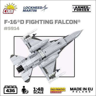 F-16D Fighting Falcon plane brick model - COBI 5914 - 438 bricks Planes Cobi